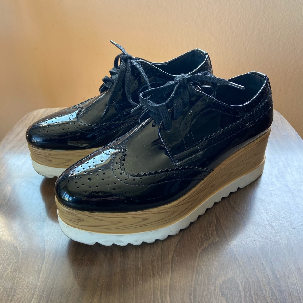 Pleaser Man-made Patent Leather Platform Shoes